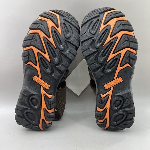 Nevados Bump Toe Sandals Waterproof Men‎ Size 10 Brown Nubuck Leather Lace Shoes - Picture 7 of 9